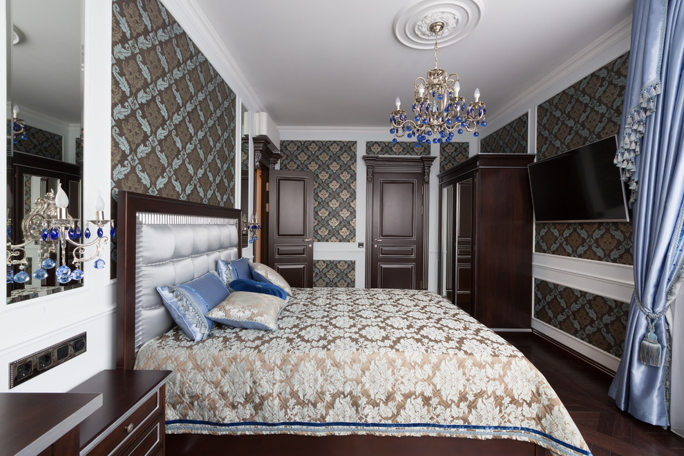 Traditional bedroom in Moscow.