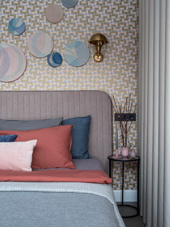Graue Schlafzimmer Mit Rosa Wandfarbe Ideen Design Bilder Oktober 2020 Houzz De