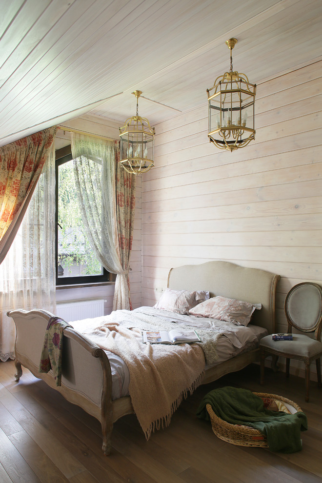 Imagen de dormitorio de estilo de casa de campo de tamaño medio