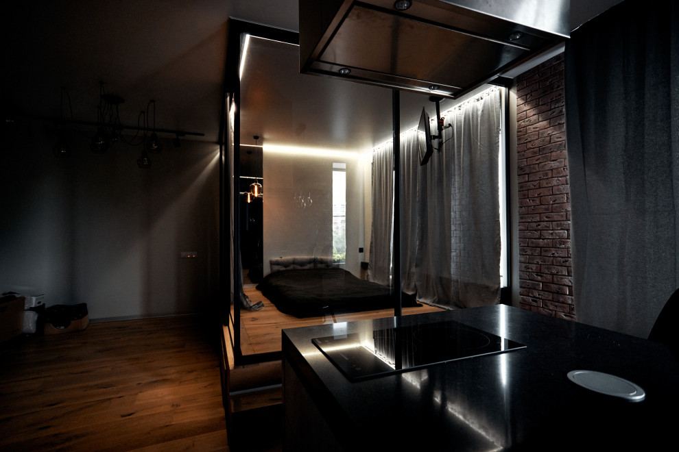 Угловая интерьерная перегородка raumplus - Industrial - Dormitorio ...