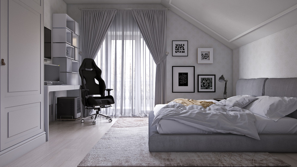 Inspiration for a classic bedroom in Other.