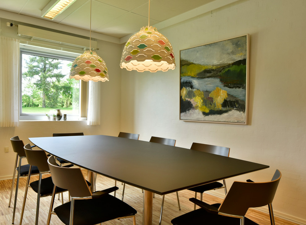 Danish dining room photo in Aarhus