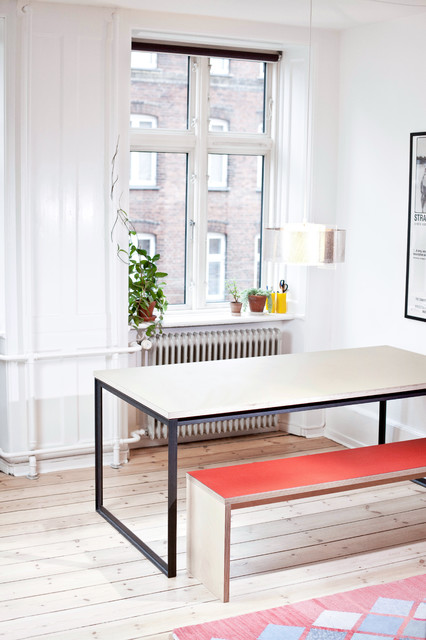 T-stål spisebord | T-frame dining table - Scandinavian - Dining Room -  Copenhagen - by LLLP by Nicholas Rose | Houzz
