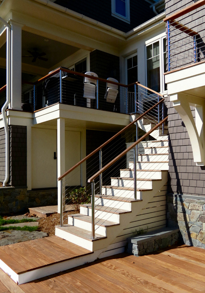 04 Severna Park Waterfront Home Photo 17 Beach Style Staircase