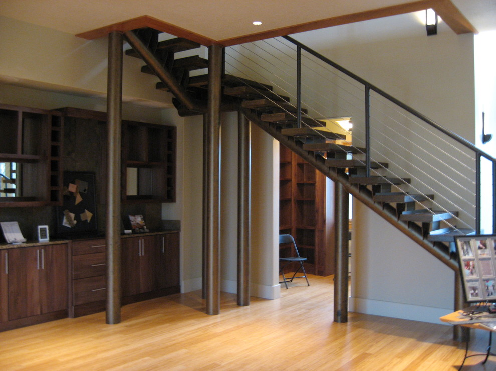 Example of a trendy staircase design in Boise