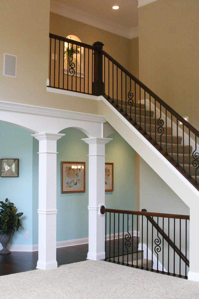 Inspiration for a timeless staircase remodel in Cleveland