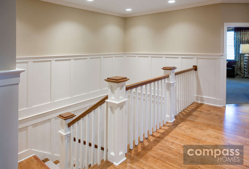 This is an example of a traditional staircase in Columbus.
