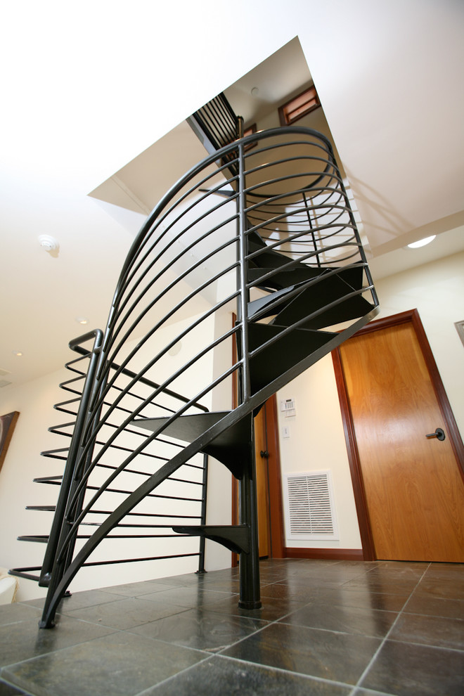 Modern staircase in San Diego.
