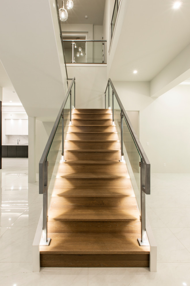 Modern staircase in Tampa.