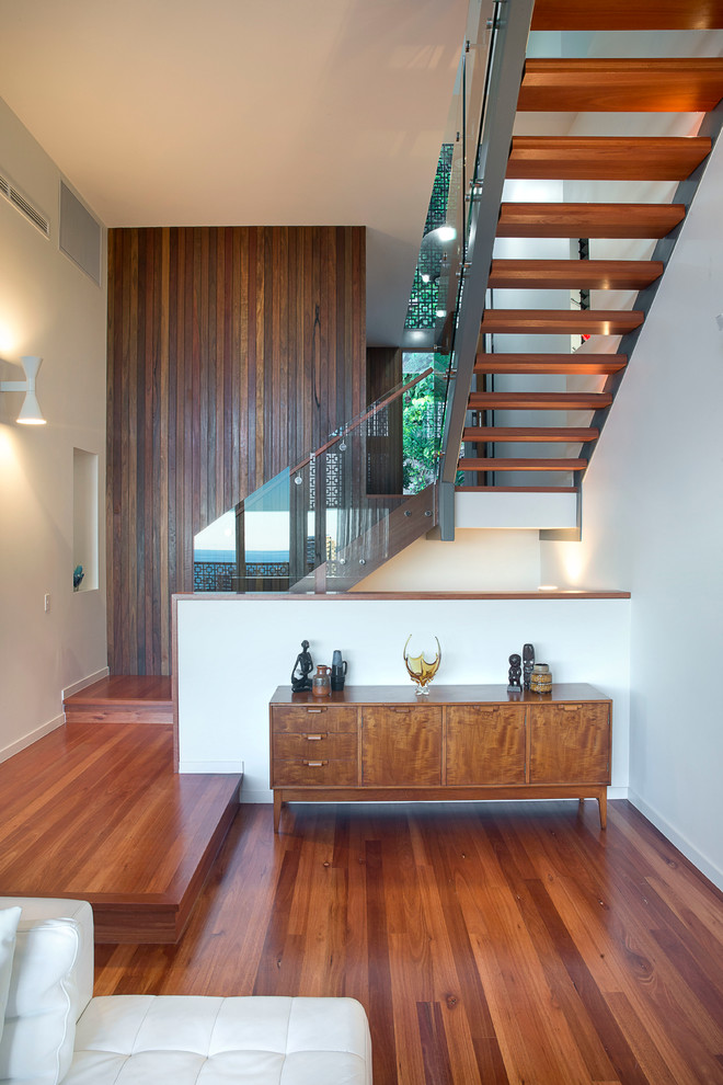 This is an example of a modern staircase in Gold Coast - Tweed.