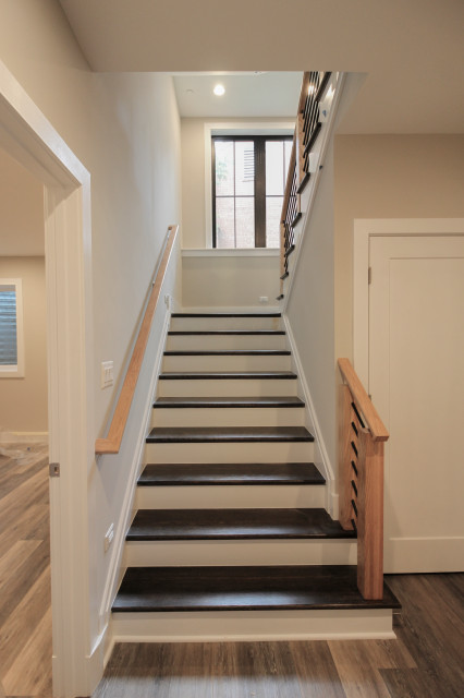 69_Stunning Natural Handrails & Newels + Horizontal Metal Rods ...