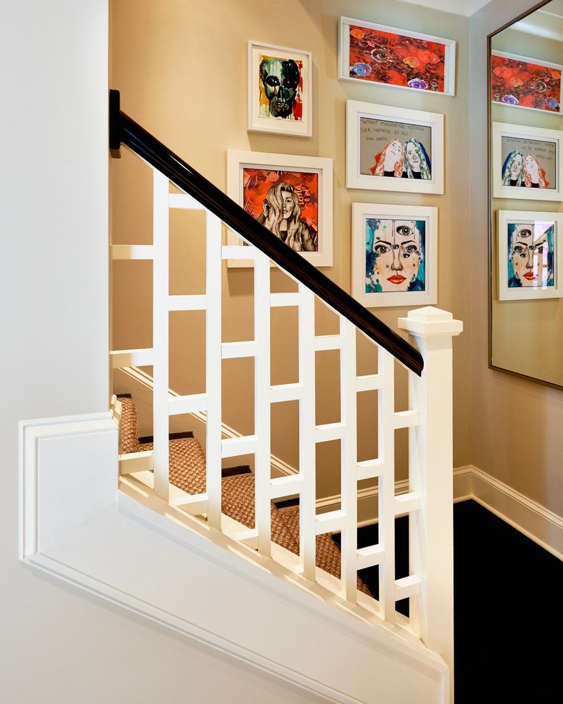Photo of a contemporary staircase in Charlotte.
