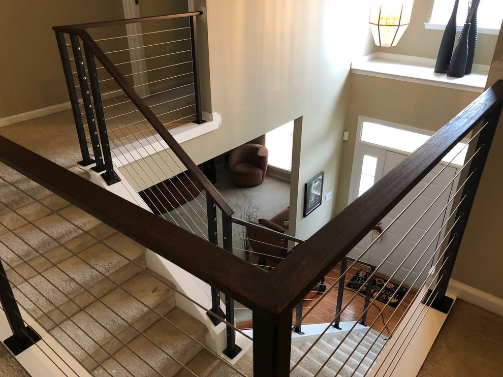 Example of a minimalist staircase design in Philadelphia