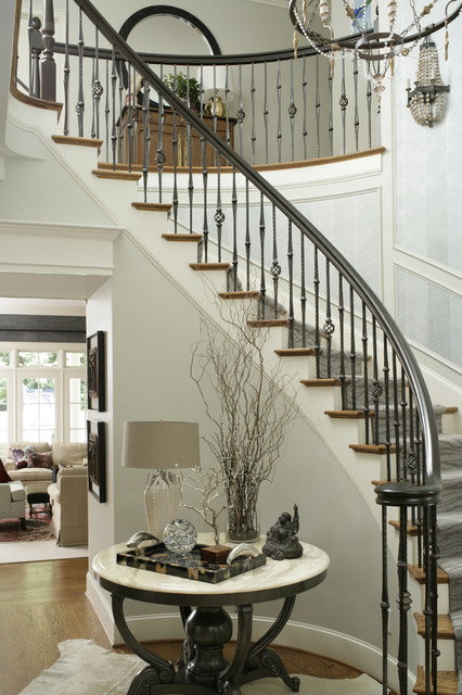 All In The Family American Traditional Staircase Raleigh By Heather Garrett Design
