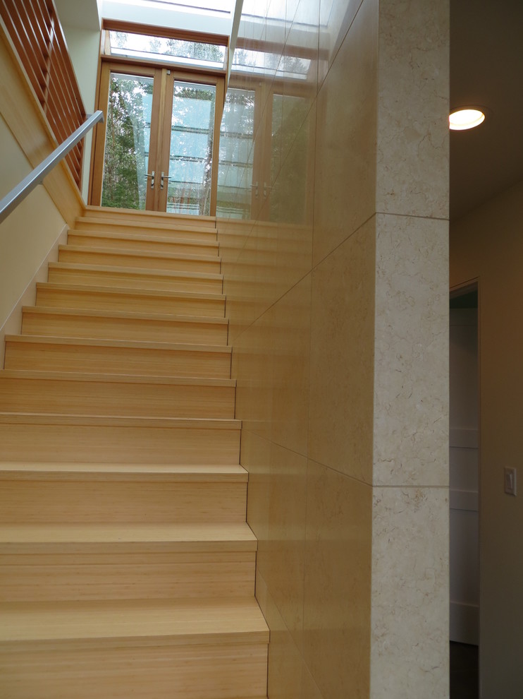 Mittelgroße Moderne Treppe in Portland