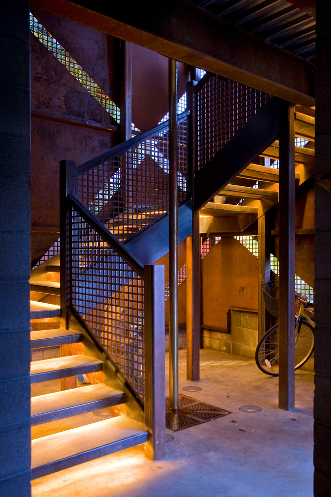 Example of an urban staircase design in Sacramento