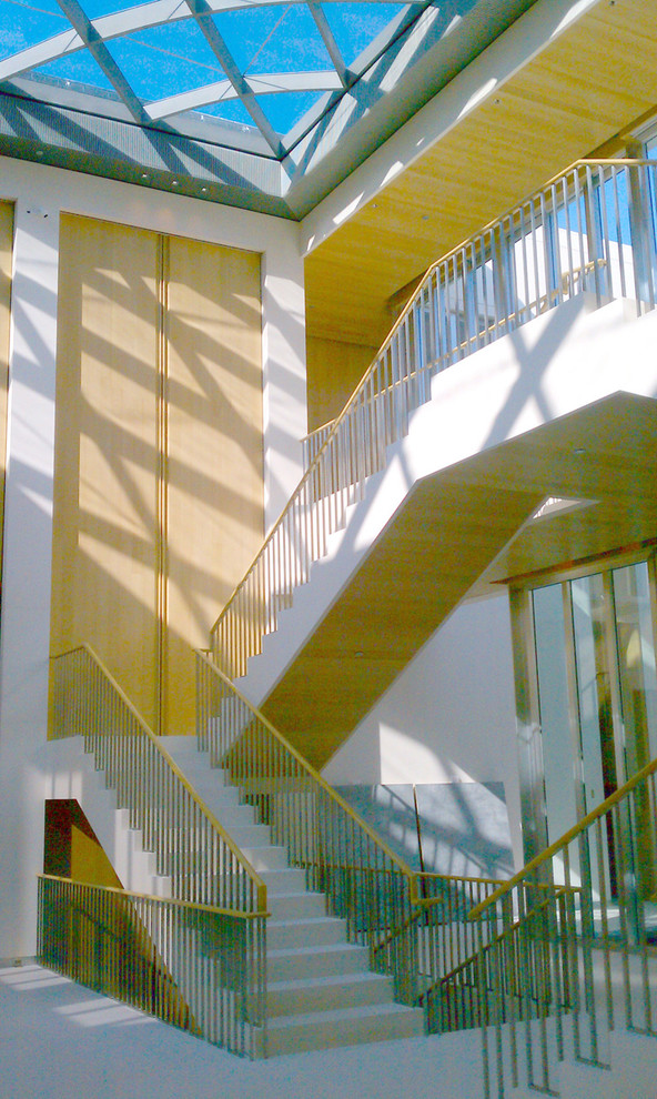 На фото: угловая лестница в стиле лофт