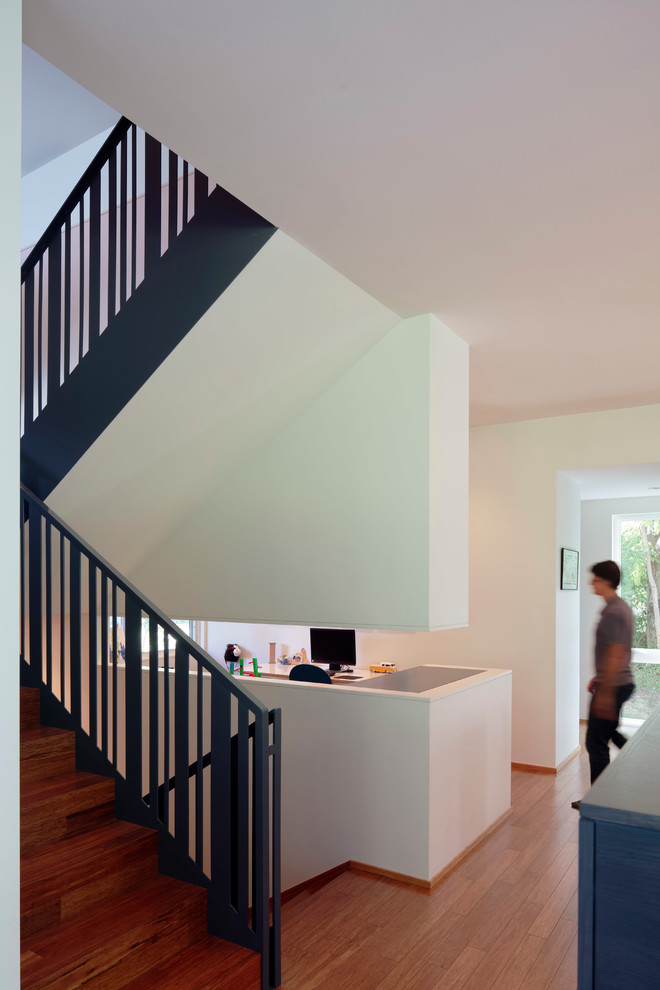 Staircase - modern staircase idea in Kansas City