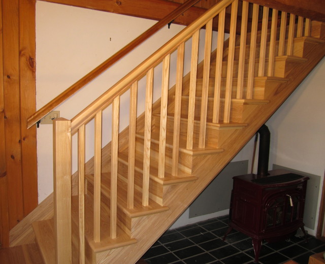 Ash Staircase Traditional Staircase Burlington by Vermont Fine