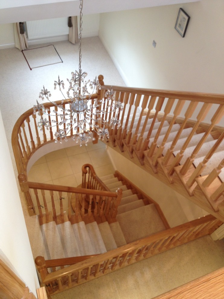 Example of a classic staircase design in West Midlands