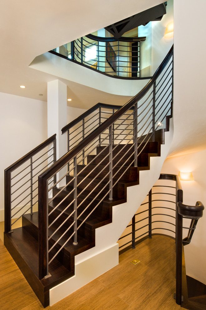 Staircase - contemporary staircase idea in Denver