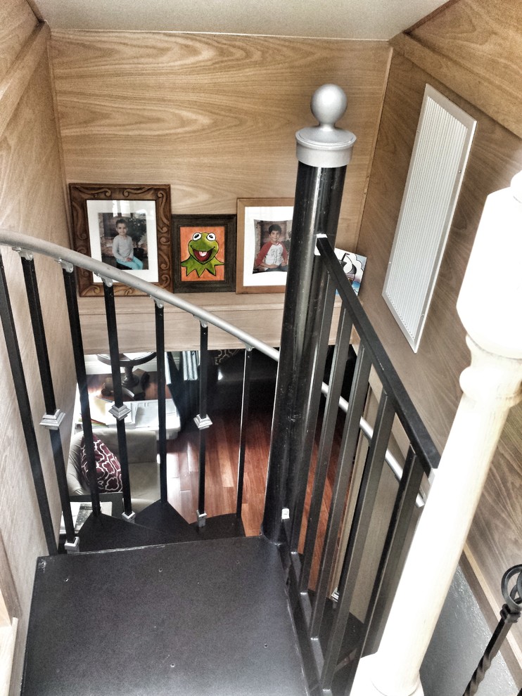 Attic Conversion Before and After Staircase Los Angeles by