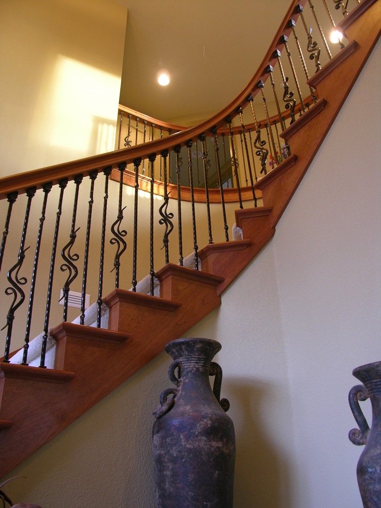 This is an example of a classic staircase in Portland.