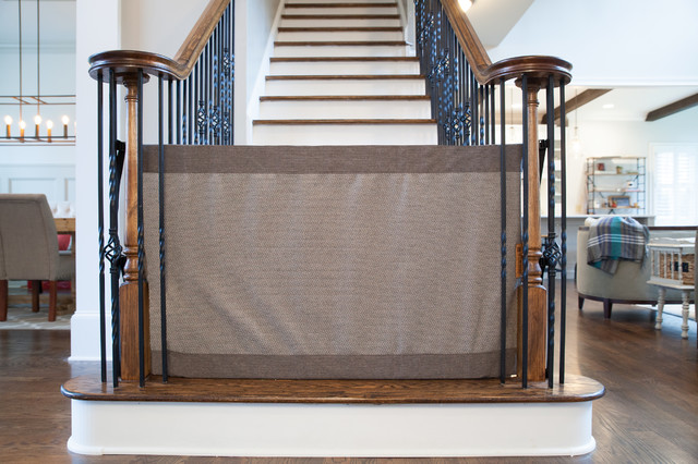 Banister to Banister Safety Gate - Farmhouse - Staircase - Atlanta - by The Stair  Barrier | Houzz