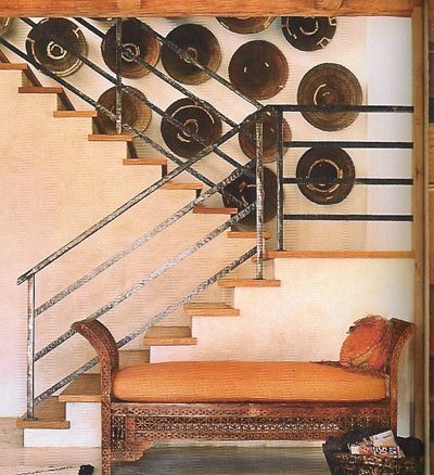 Staircase - farmhouse staircase idea in San Francisco