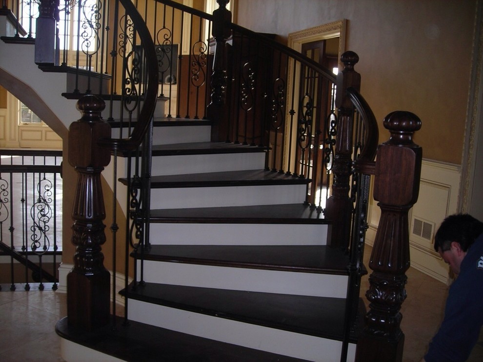 Basement stair options Traditional Staircase Chicago by Right