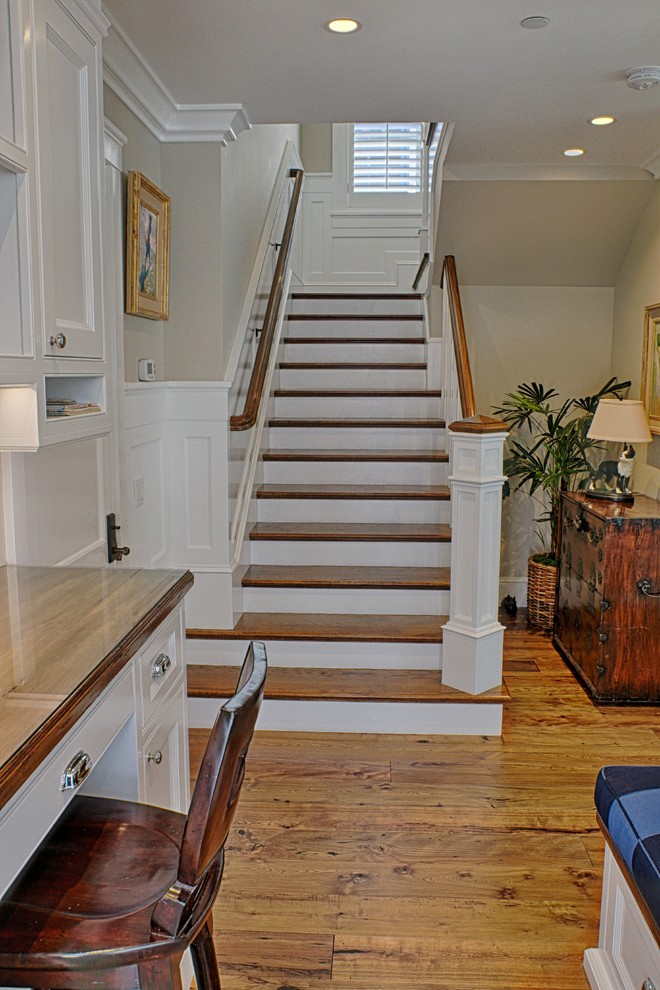 This is an example of a nautical staircase in Orange County.