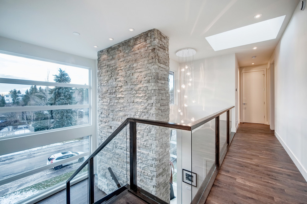 Baywest Urban Living Stanley Park Calgary Custom Home Modern Staircase Calgary by