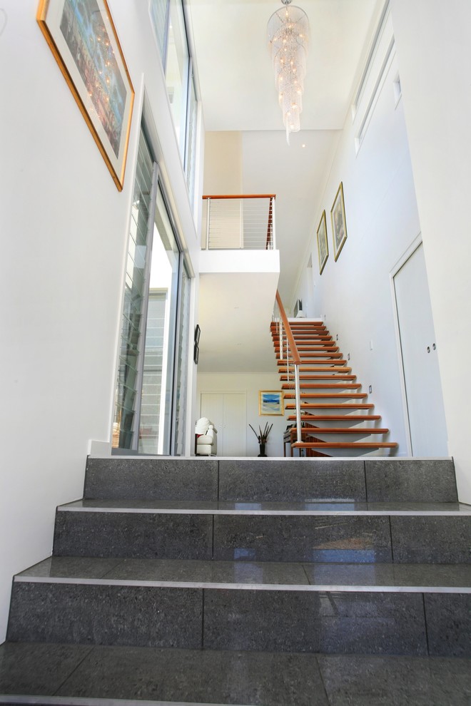 This is an example of a nautical staircase in Sunshine Coast.