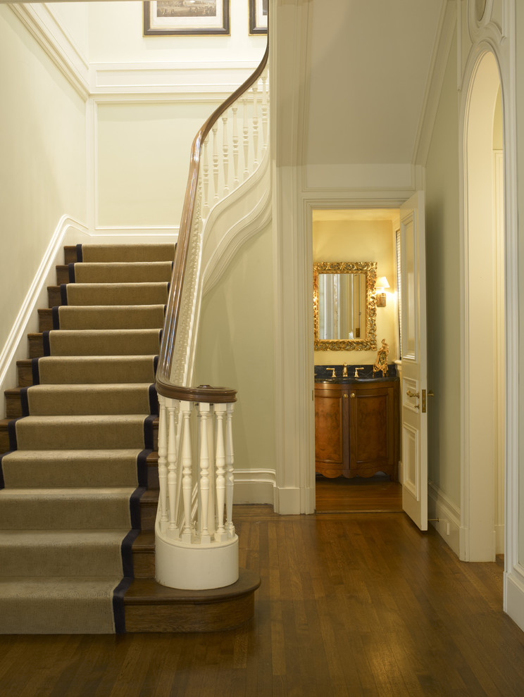 Example of a classic staircase design in San Francisco