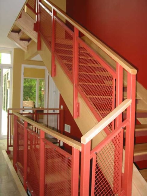 Idée de décoration pour un escalier bohème.