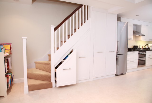 Bespoke under stairs storage system in London, UK - Traditional ...