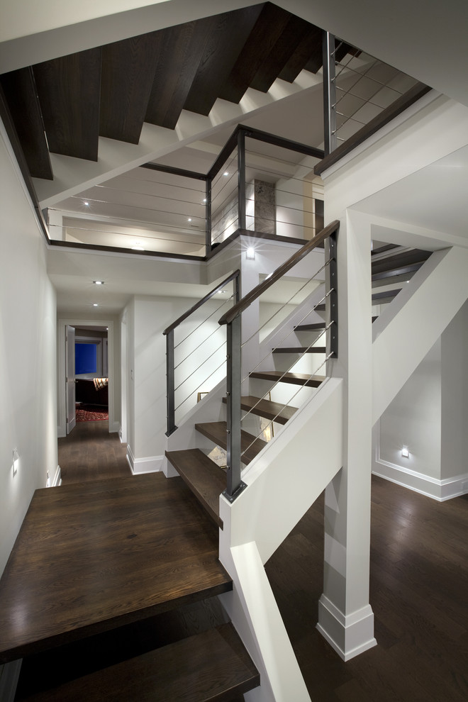 Example of a trendy staircase design in Vancouver