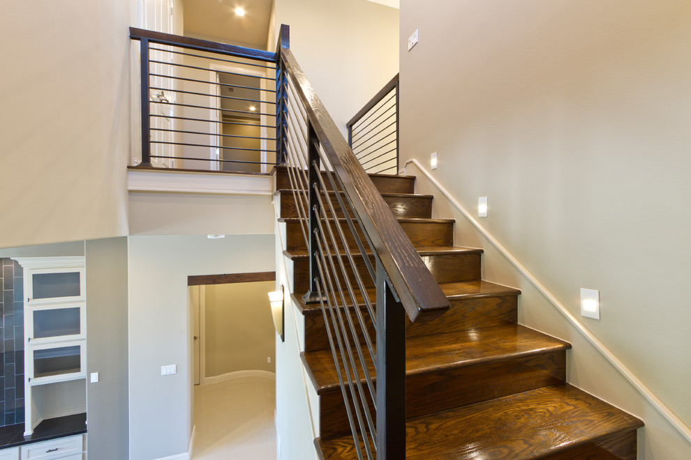 This is an example of a classic staircase in Austin.