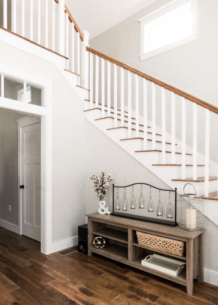 Birchwood Farmhouse Farmhouse Staircase Portland Maine by MGM