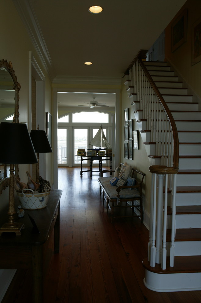 Traditional staircase in Wilmington.