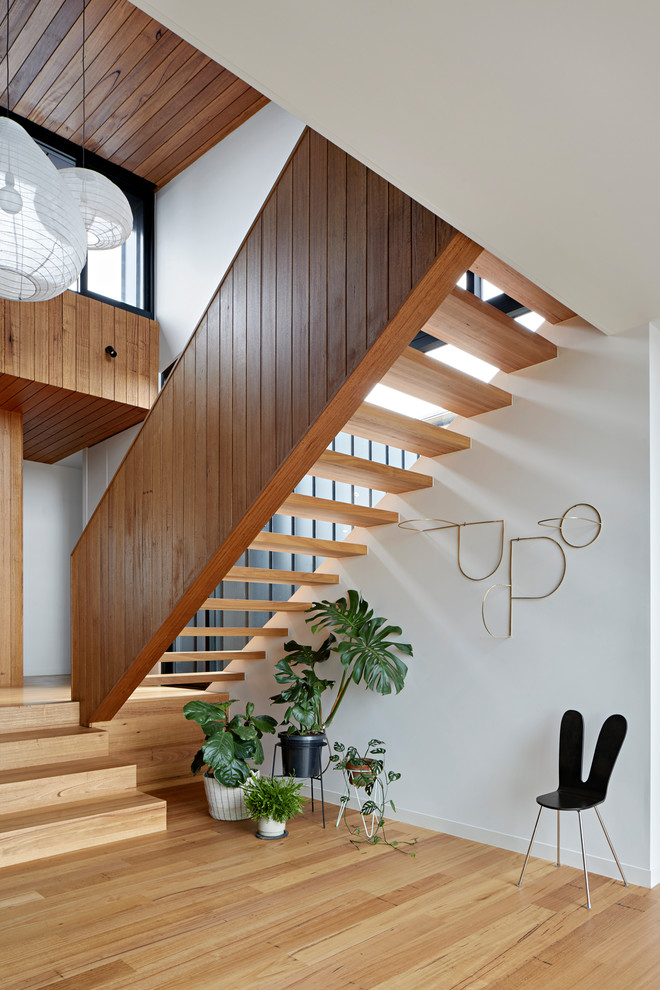 Design ideas for a modern staircase in Melbourne.