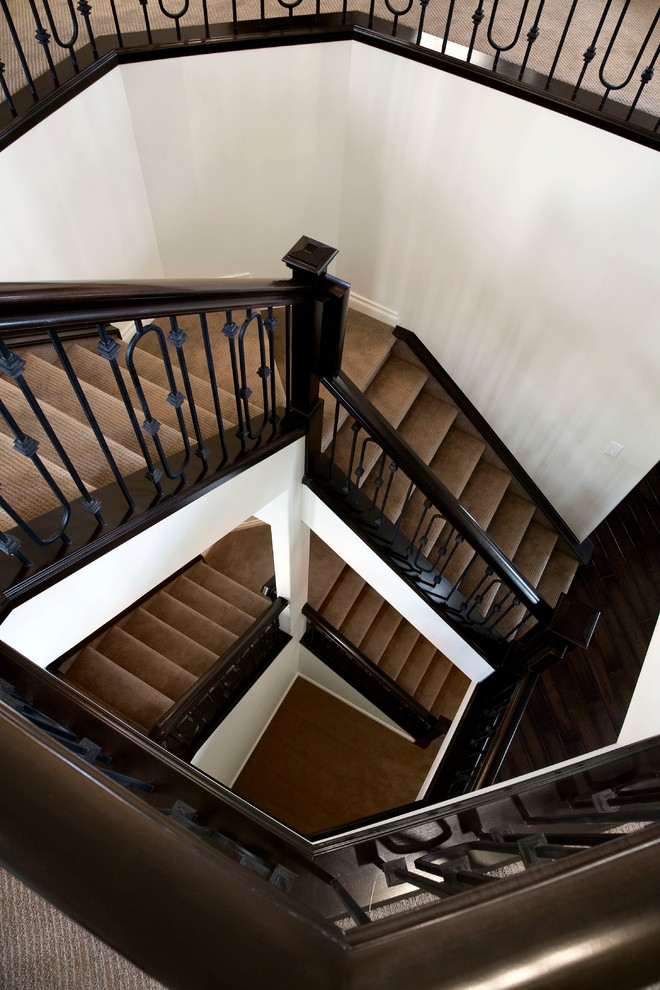Inspiration for a timeless staircase remodel in Calgary