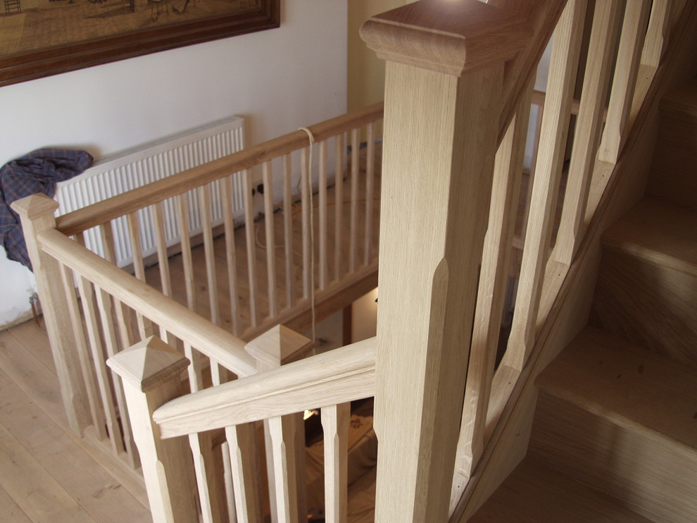 Traditional staircase in Oxfordshire.
