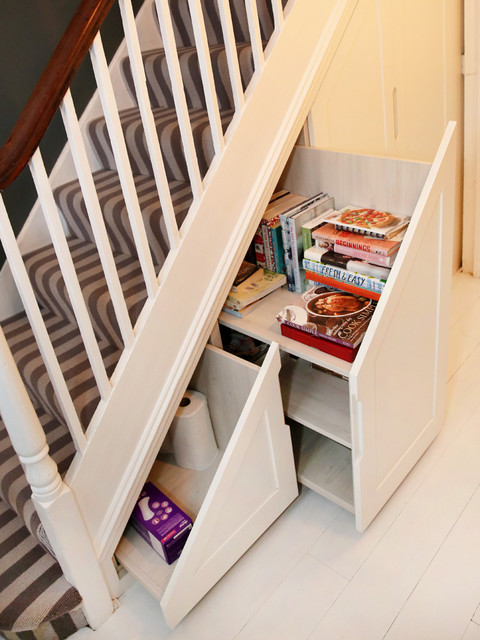 Built in shaker style under stairs storage - Traditional - Staircase -  London - by FURNITURE ARTIST LTD | Houzz UK
