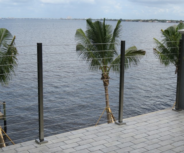 Cable Railing Staircase Staircase Miami by Florida Stairworks