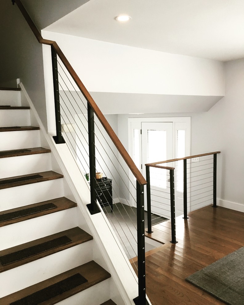 Cable railing system - Staircase - Philadelphia - by Capozzoli ...