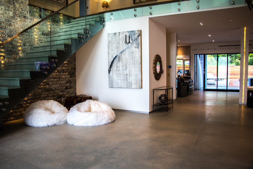 Calabasas New Construction Contemporary Staircase Los Angeles