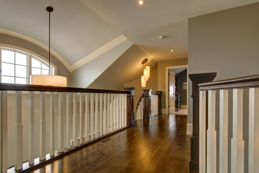 Calgary Alberta Quartersawn White Oak Custom Curved Stair, Handrail and