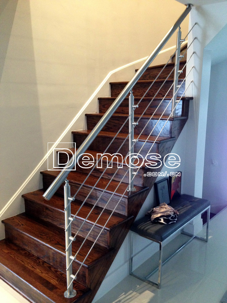 stair railing installation project