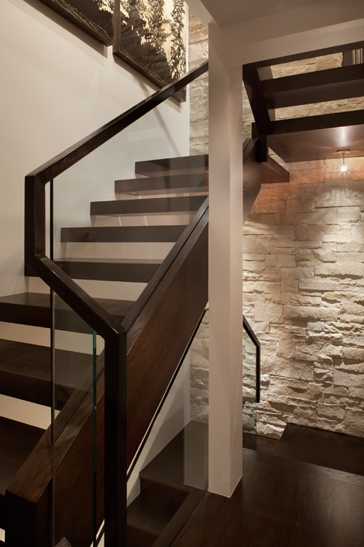 Inspiration for a contemporary staircase in Denver.